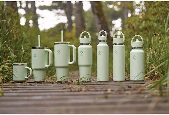 Hydro Flask Ποτήρι Θερμός Ανοξείδωτο 710ml Aloe με Λαβή και Καλαμάκι
