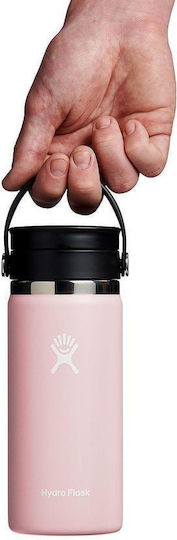 Hydro Flask Handled Tumbler Θερμός Ανοξείδωτο 470ml Trillium με Καλαμάκι και Λαβή