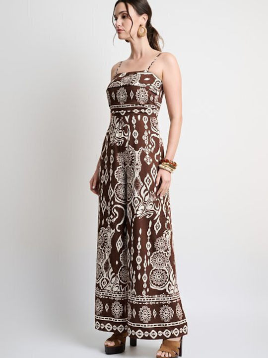 Women's Brown Jumpsuit