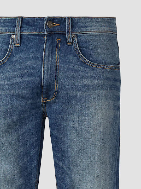 Ανδρικό Παντελόνι Τζιν με Slim Straight Εφαρμογή Blue