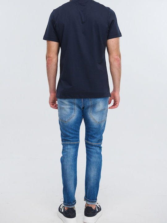 Ανδρικό Παντελόνι Τζιν με Slim Εφαρμογή Medium Blue Denim