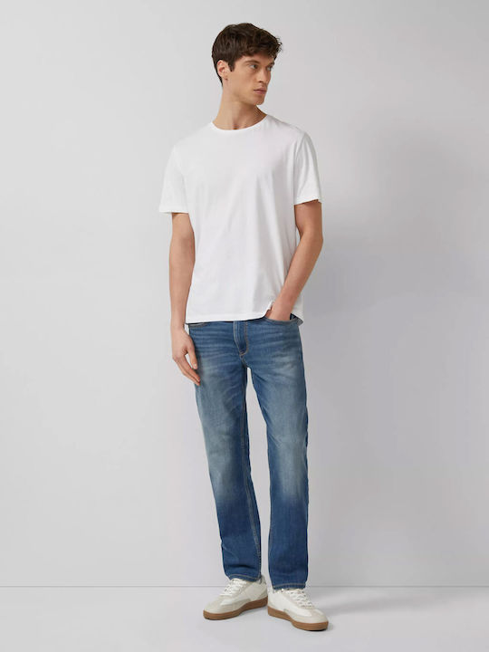 Ανδρικό Παντελόνι Τζιν με Slim Straight Εφαρμογή Blue