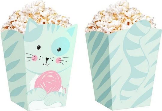 Popcorn-Boxe Boxen Süßigkeiten Snacks Kätzchen Katzen Geburtstag 6 Stück