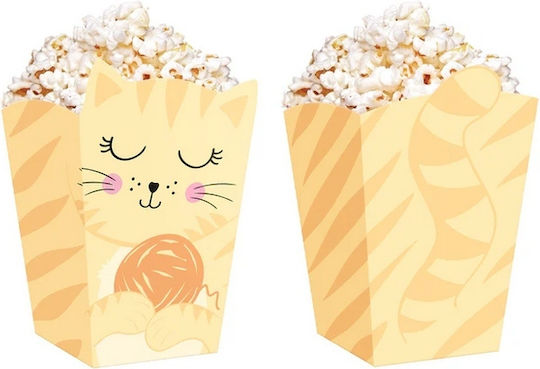 Popcorn-Boxe Boxen Süßigkeiten Snacks Kätzchen Katzen Geburtstag 6 Stück