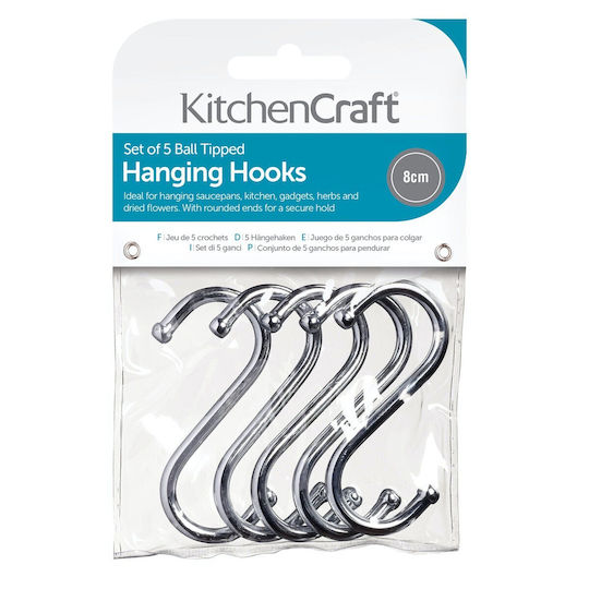 Kitchen Craft Inox Haken 5 Stück