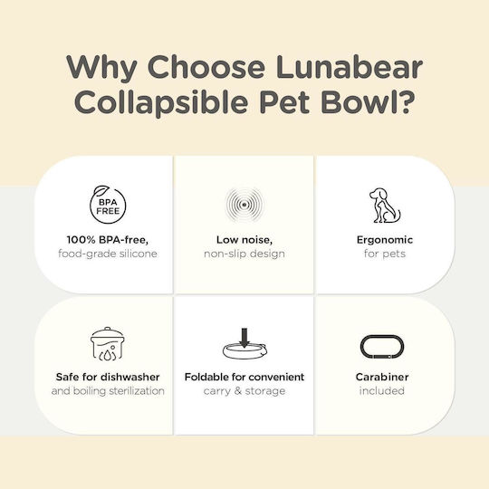 Elago Silicone Food & Water Bowl for Dog & Cat in Brown Colour