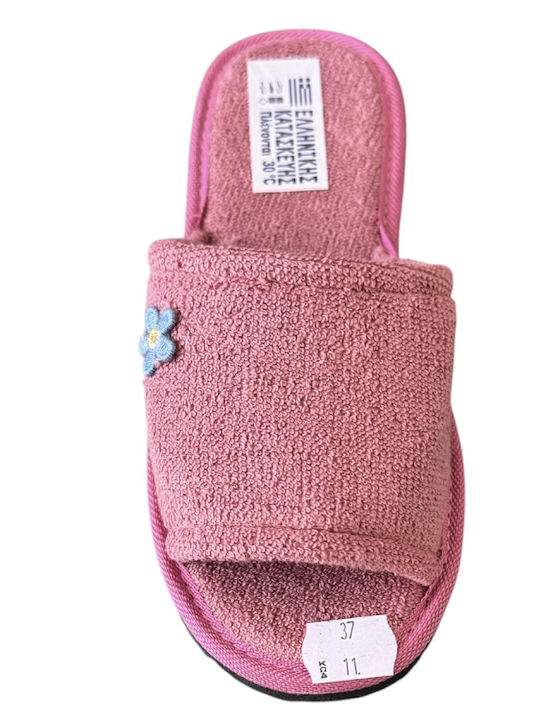 Terry Winter Women's Pink Slippers