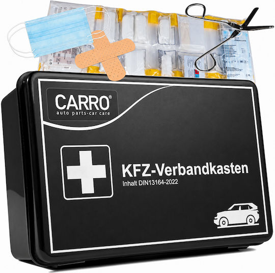 Carro Φαρμακείο Πρώτων Βοηθειών Αυτοκινήτου Κουτί με Εξοπλισμό