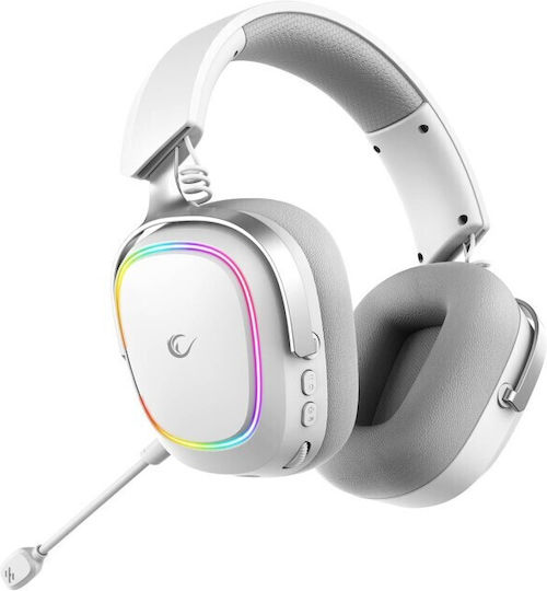 Retsu Drahtlos Über Ohr Gaming-Headset mit Konnektivität Bluetooth / USB Weiß für PC / PS4 / PS5