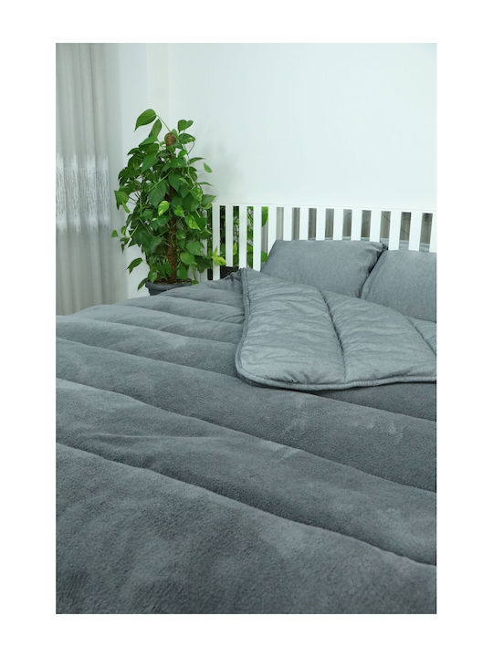 SteweHome Πάπλωμα Ημίδιπλο 195x205εκ. Γκρι