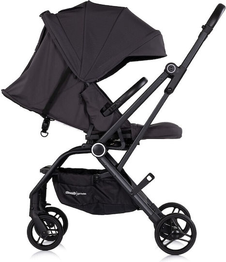 Chipolino Go Twist Reversible Baby Stroller Suitable for Newborn Charcoal 8.2kg