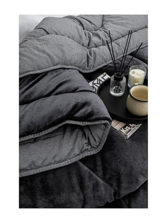 SteweHome Πάπλωμα Ημίδιπλο 195x215εκ. Γκρι