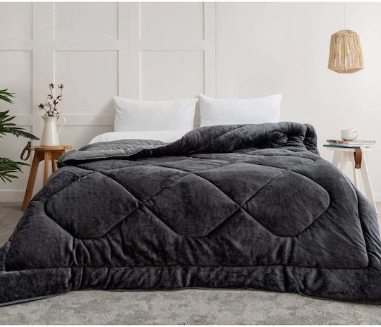 SteweHome Πάπλωμα Ημίδιπλο 195x215εκ. Γκρι
