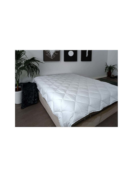 SteweHome Πάπλωμα Μονό με Γέμιση Microfiber 155x215εκ. Λευκό