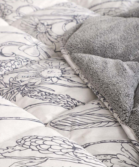 SteweHome Double Quilt 195x205cm Dark Blue