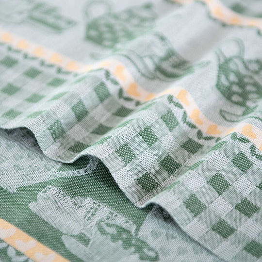 Zwoltex Zwoltex Küchentuch aus 100% Baumwolle in Grün Farbe 50x70cm
