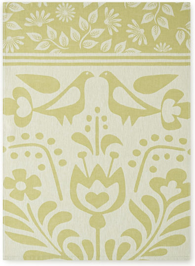 Zwoltex Kitchen Towel Made of 100% Cotton in Yellow Colour 50x70cm Zwoltex Kitchen Towel Made of 100% Cotton in Yellow Colour 50x70cm