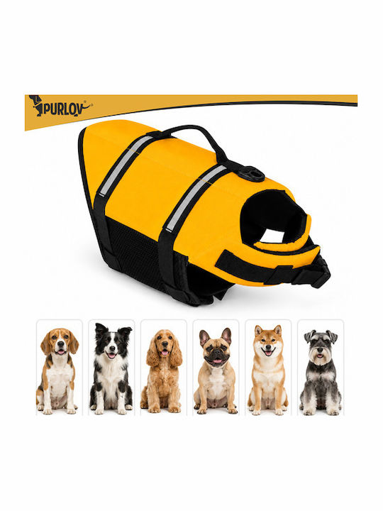 Purlov Dog Life Jacket Medium Yellow