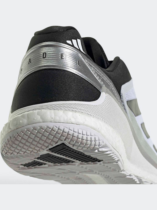 adidas Crazyquick Boost Ανδρικά Παπούτσια Padel Λευκά