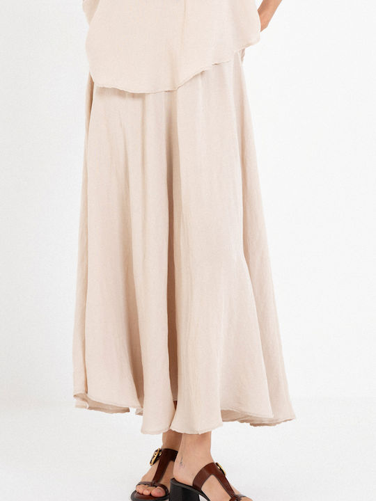 Lenjerie Maxi Fustă Beige