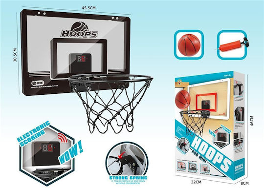 Blue Toys Kids Basketball Hoop Indoor Wall Mount with Ball