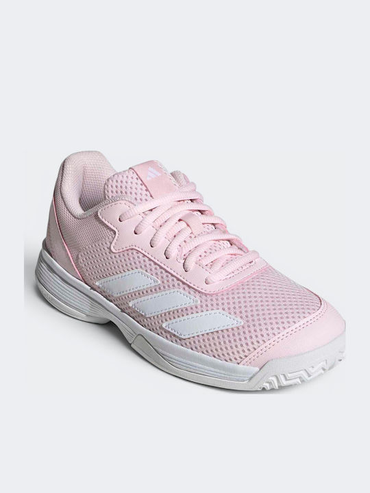 Courtflash Kids Sports Tennis Shoes with Laces Pink