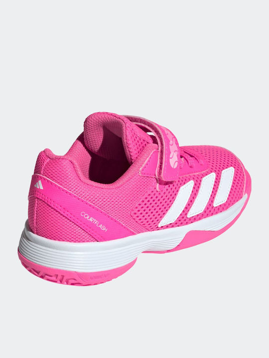 Courtflash Kids Sports Tennis Shoes with Laces Pink