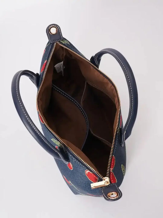 Damentasche Schulter Marineblau