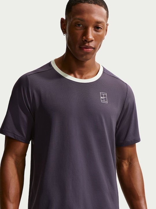 Nike Nikecourt Dri-fit Advantage FZ6910-573 Ανδρική Μπλούζα Λευκή