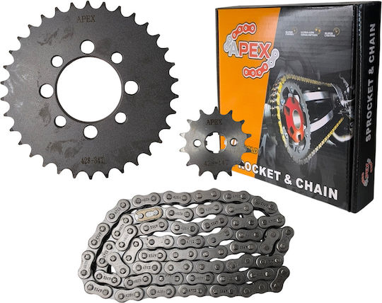 Chain Sprocket Suzuki Address Fl125 34x14t Hrc45 428h-100l Apex