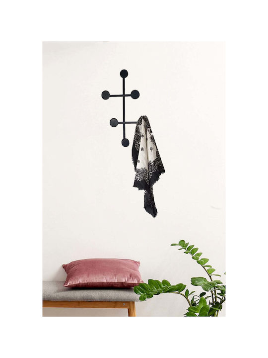 SteweHome Wall-Mounted with Screws Black