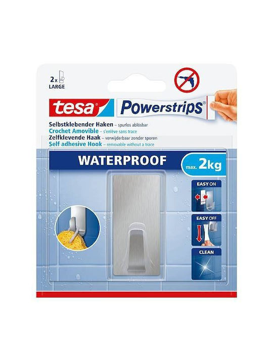 Tesa με Αυτοκόλλητο ​6x1.55cm Inox Γκρι