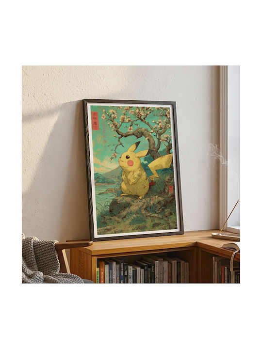 Poster Pokemon Pikachu Ukiyo An175 30cm X 40cm-70979pd154153