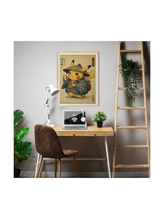 Poster Pokemon Pikachu Ukiyo An173 40cm X 50cm-70981pd154160