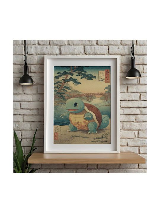 Poster Pokemon Squirtle Ukiyo An176 21cm X 30cm-70978pd154149
