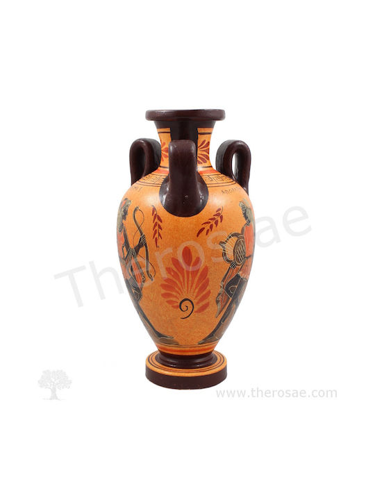 Dekorative Keramikvase Verschiedene Designs 6 Braune 13x13xHcm