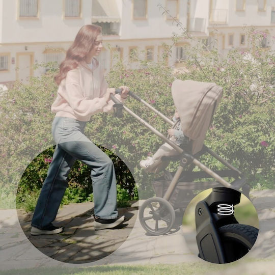 Lionelo Carmine Umkehrbar 3 in 1 Baby Kinderwagen Für Neugeborene Gray Stone