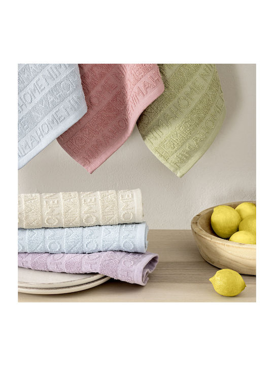 Nima Kitchen Towel Made of 100% Cotton in Pink Colour 40x60cm