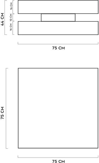 Έπιπλο TV Επιδαπέδιο με Φωτισμό Led Εκρού 130x30x45εκ. Έπιπλο TV Επιδαπέδιο με Φωτισμό Led Εκρού 130x30x45εκ.