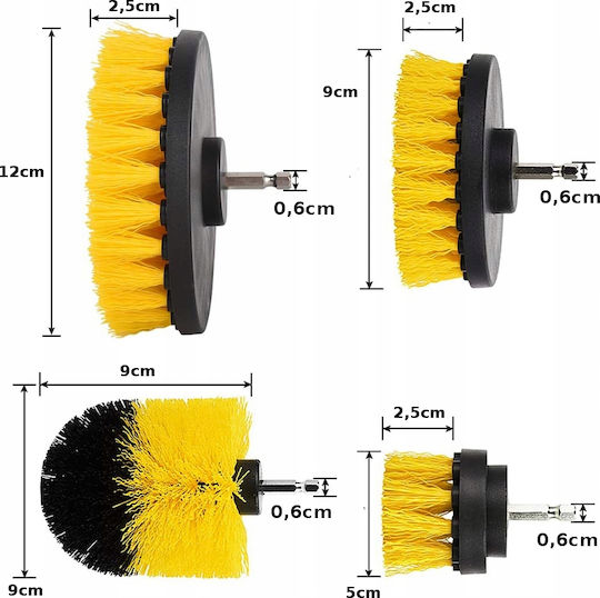 Drill Brush Set Cleaning 4pcs