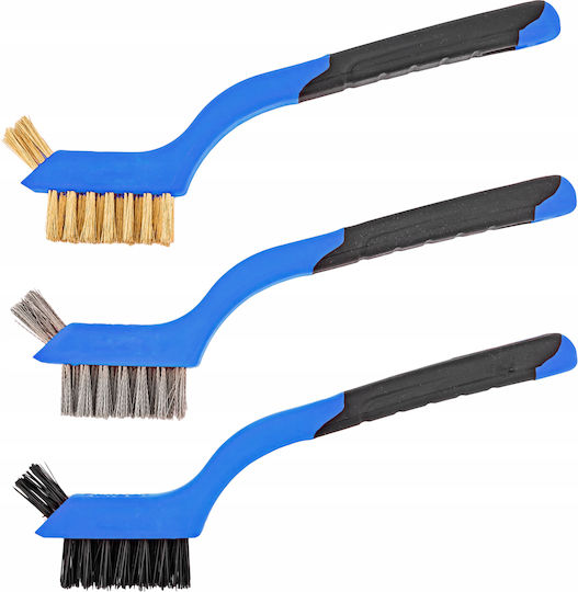 Set Technical Wire Brushes Brass Nylon Steel 3pcs