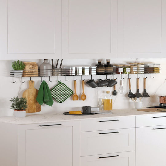 Femmit Wall Metal Shelf 55x10cm Black