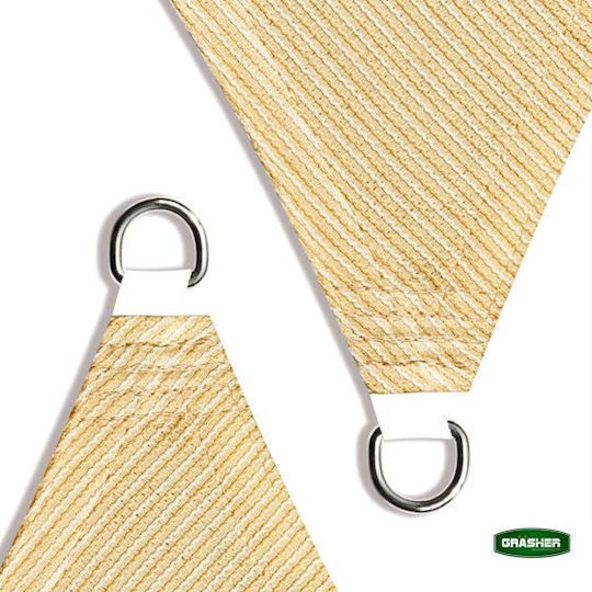 Grasher Rechteckiges Sonnensegel Beige 2x3m
