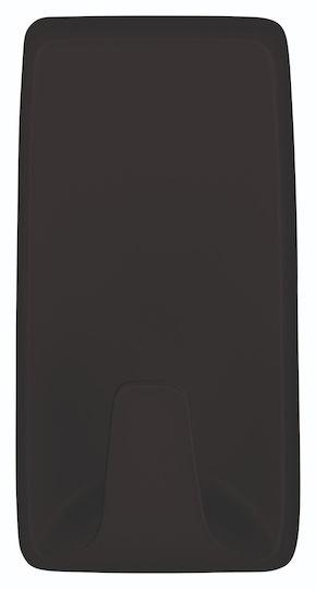 Tesa Plastic Black Hangers with Sticker 2 Pieces