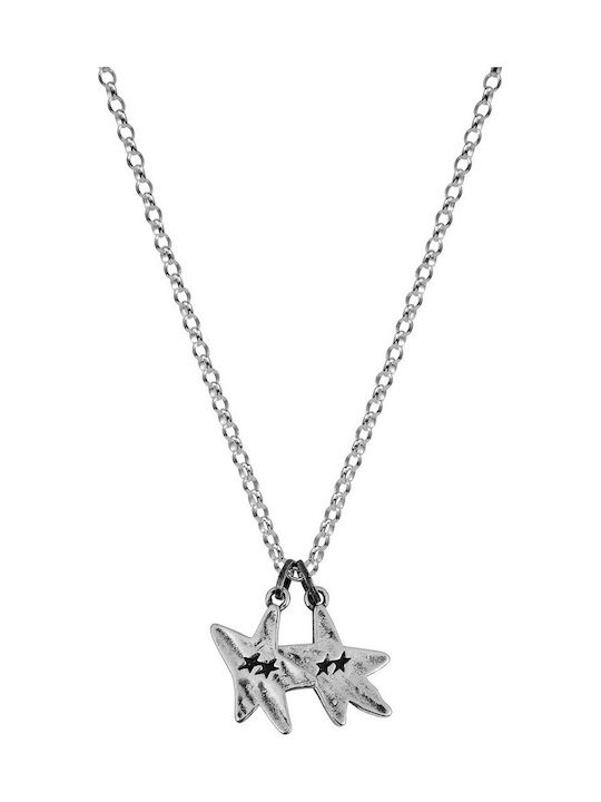 Twojeys Kids Necklace Star Silver with Chain