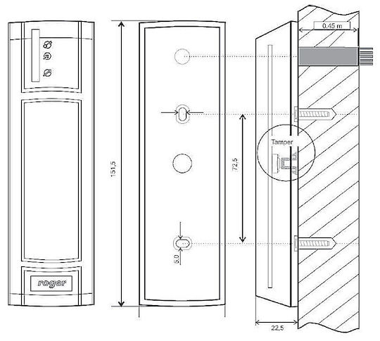 Четец За Близост Mct12e-bk Roger