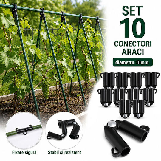 Conectori Tip V 11 Mm Set Multifuncțional Cu Sape De Grădină 10 Bucăți