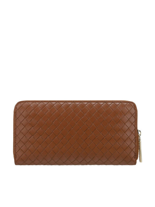 Große Damenbrieftasche Tabac