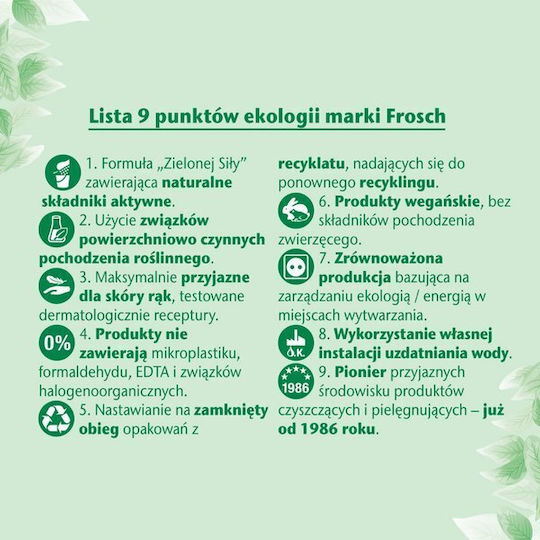 Frosch Υγρό Πιάτων Βιολογικό 500ml