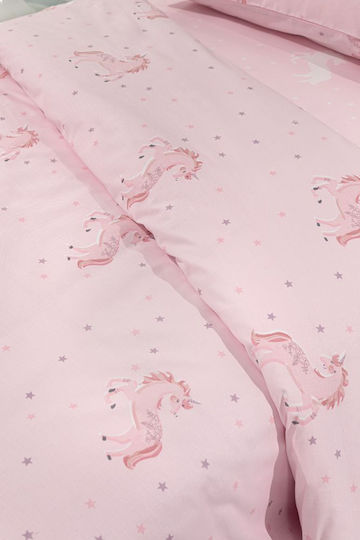 Saint Clair Kids Sheets Single with Elastic Band Pinto Pinky 165x250cm